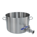 stainless steel stock pot with tap