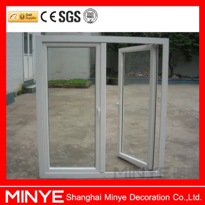 Chinese UPVC windows with hinge/UPVC profile UPVC window