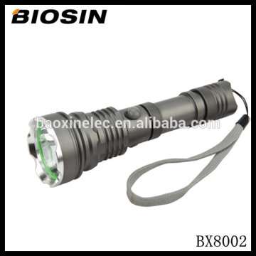 Powerful LED rechargeable aluminum flashlight