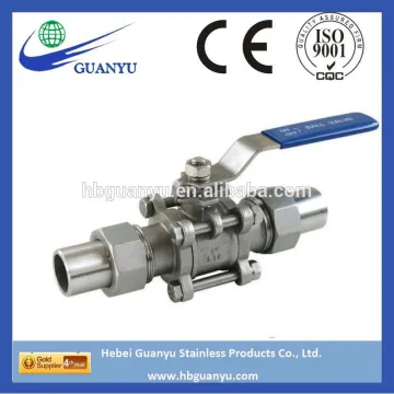 3 PC Union Butt Weld Ball Valve High Quality Ball Valve Union Butt Welding