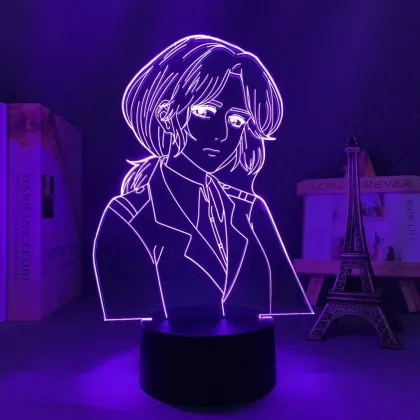 Levi Ackerman Acrylic 3D Lamp: An Attack on Titan Child Gift and LED Bedside Night Light for Anime Fans