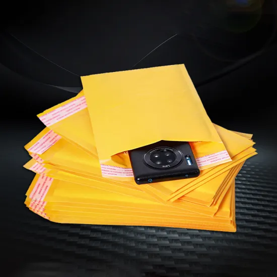 Customizable Biodegradable Kraft Yellow Bubble Mailers for Eco-Friendly Packaging