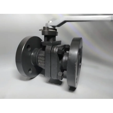 A105 two piece forged steel flanged ball valve