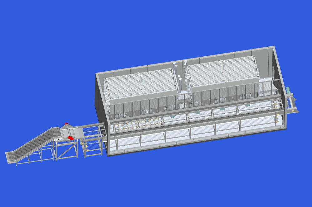 Fluidized Tunner Freezer Model