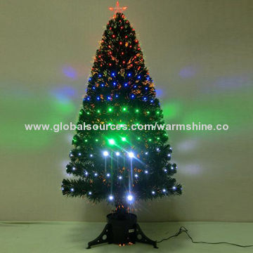 Pre-light Fiber-optic Xmas Tree with PVC Leaf, 110/240V Voltage