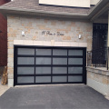 Houragan en aluminium sectionnel Verre Porte de garage transparent