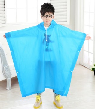 Colorful Waterproof EVA Poncho For Kids