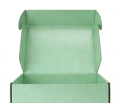 Green Custom Corrugated Gift Box