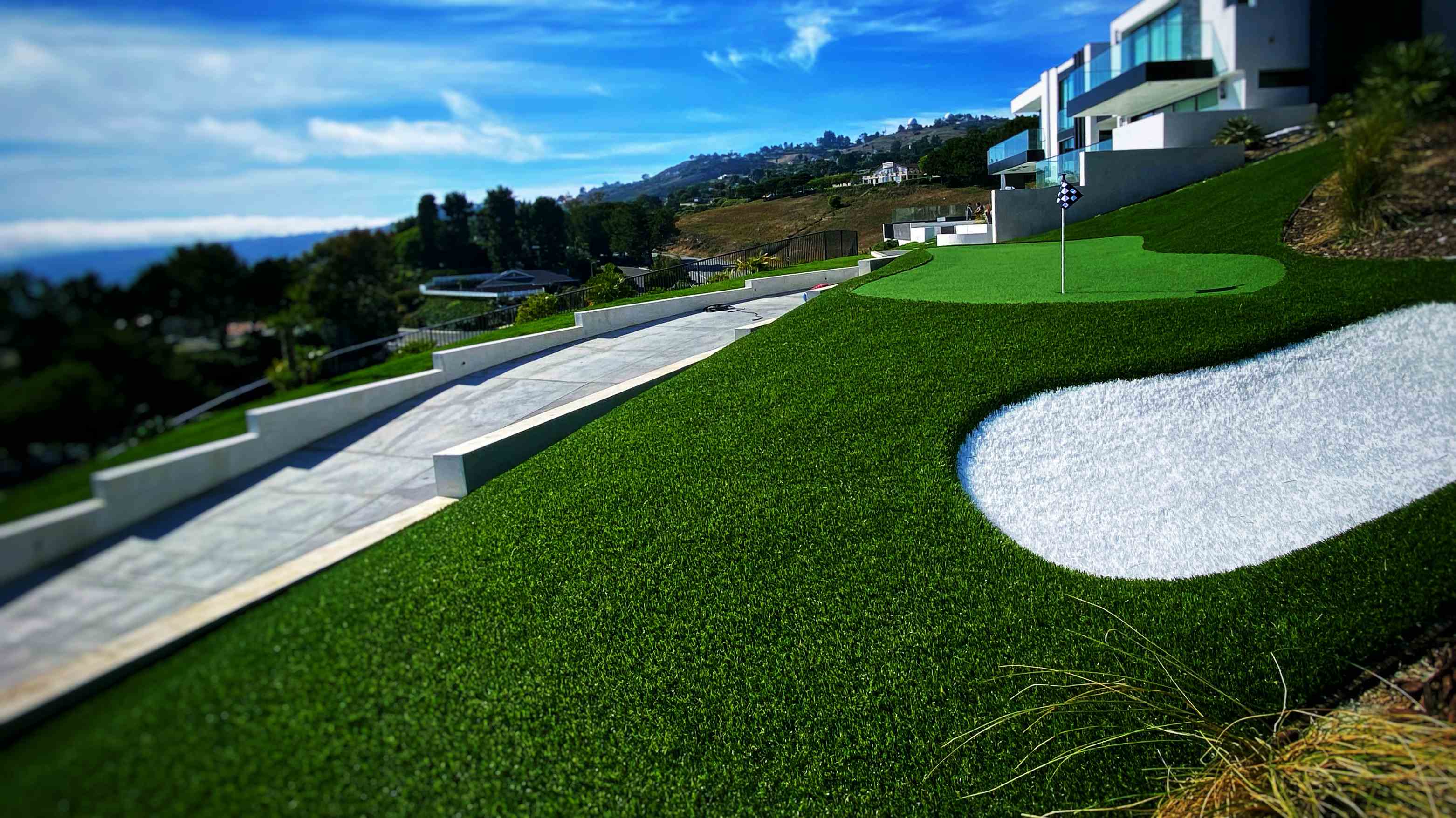 Rumput buatan cerun Slope Artificial Grass
