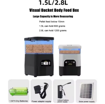 Solar Automatic Koi Fish Pond Feeder