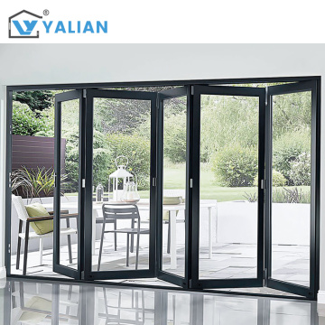 Modern High-Performance Aluminum Alloy Folding Glass Door