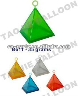 Pyramid Shape Plastic Balloon Weight