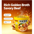 Готовая в розницу чашка лапши быстрого приготовления со вкусом говядины