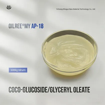 Coco glucoside and Glyceryl oleate Emollients