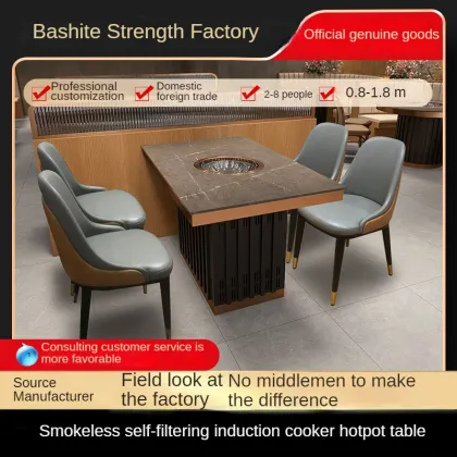 Hotel Restaurant Induction Cooker Dining Table