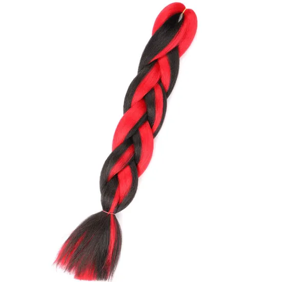 Synthetic Candy Color Braiding Hair 24Inch 100g Mix Candy Color Synthetic Jumbo Braids Hair Jumbo Braid Colorful Hair for Women