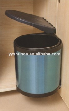 8L Cabinet revolve kitchen plastic cabinet waste bin