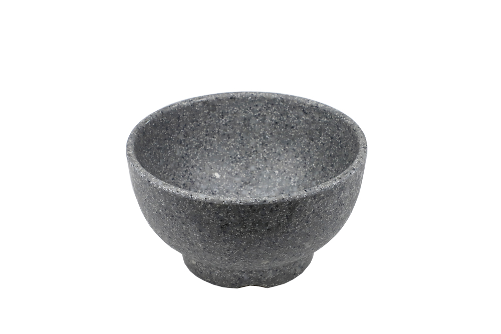 Gray Round Melamine Bowl For Home