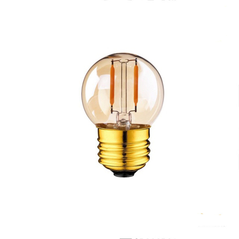 White And Gold Edison Bulbs