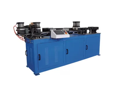 Tube straight and cut off machine