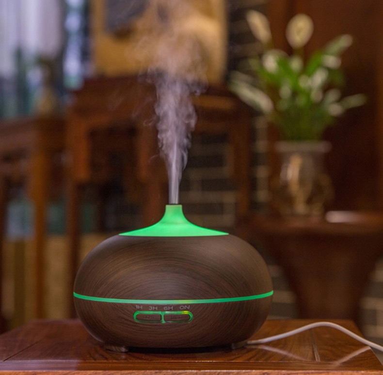 Aromatherapy wood grain 550ml Oil Aroma Diffuser Humidifier