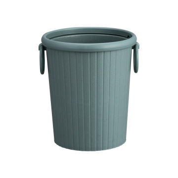 Plastic Round Dust Bin with Circle Ring Waste Storage Bucket