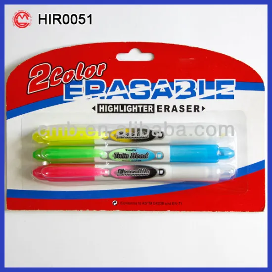 3PCS DOUBLE ENDED HIGHLIGHTER PEN