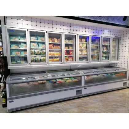 Kenkuhl Commercial Wall Display Combi Freezer for Supermarkets