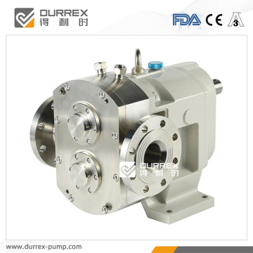 Concentrated juice transfer rotary lobe pumps