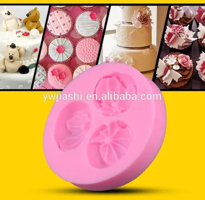 DIY silicone loving beautiful rose petals fondant cake mold