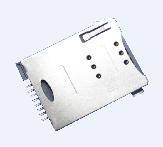 SIM-карта 8pin H3.0mm push с карточным лотком