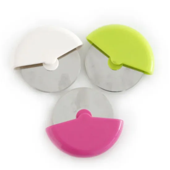 nonstick stainless steel catering wheel slicer palm pizza cutter for kitchen gadget tool utensil