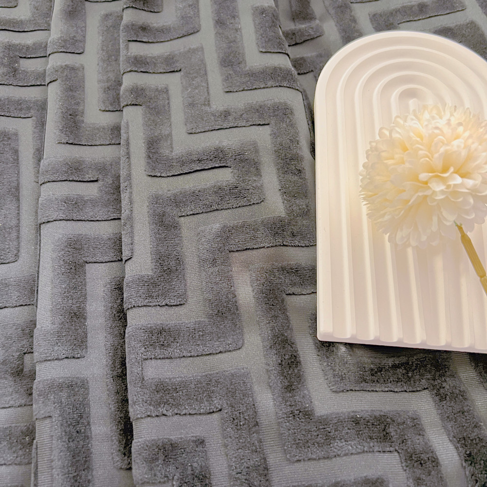 Matt Jacquard Velvet Fabric