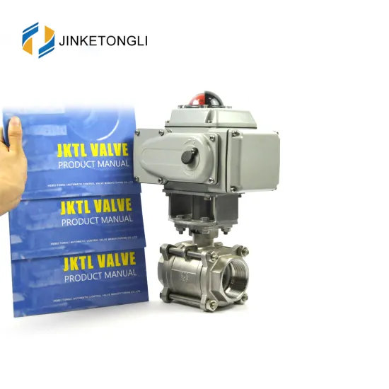 JKTLEB029 electrically actuated flow control motorized control ball valve