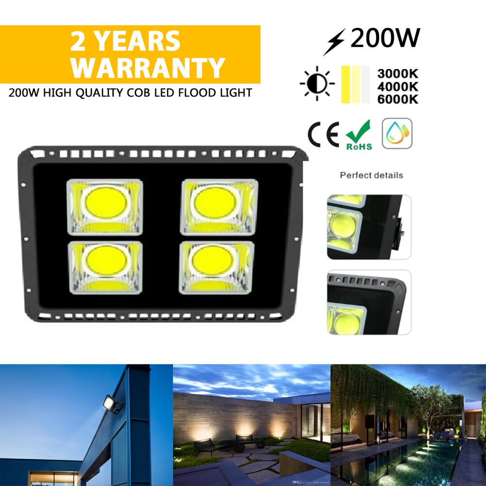 Luz de inundación solar al aire libre de la luz de inundación de 200 vatios LED