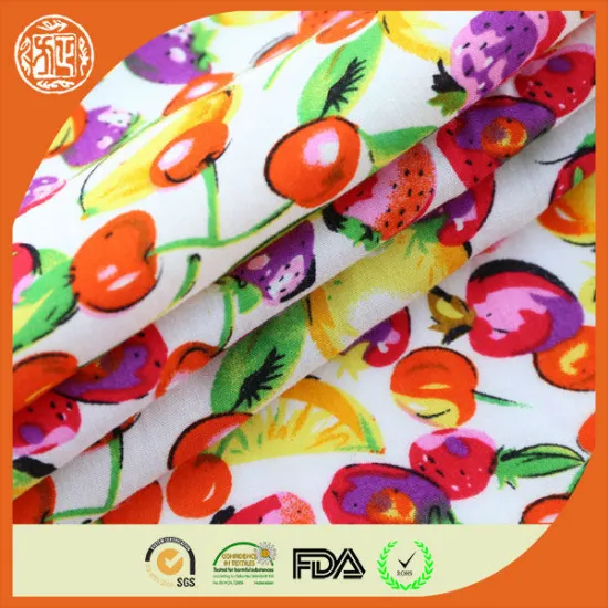 Safe hundreds of designs viscose cartoon print fabric