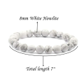 8mm gemstone gem treatment crystal elastic bead bracelet