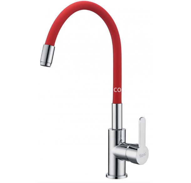 Elevate Your Kitchen Decor with Modern Kitchen Sink Tap With Red Rubber