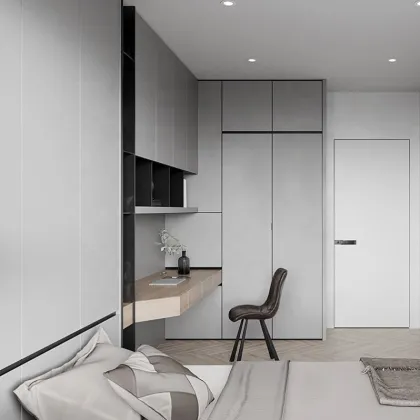 Custom Bedroom Furniture: Tatami Bed with Wardrobe and Storage