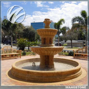 Hand carving outdoor granite water fountain
