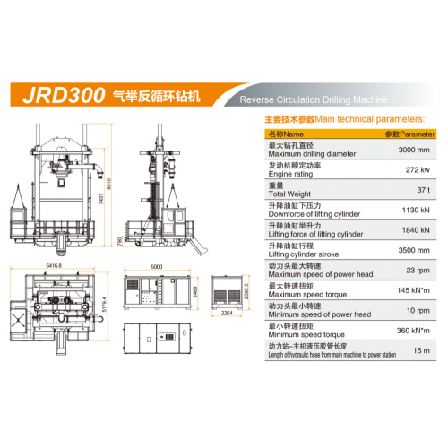 Gas lift device Reverse Circulation drilling machine