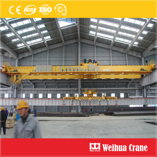 Overhead crane dengan magnet