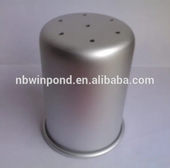 anodized aluminium mug with holes