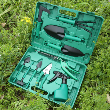 10-Piece Garden Tool Set: Trowel, Fork, and Shears for All Your Gardening Needs