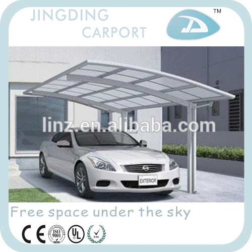 single basic stainless steel carports