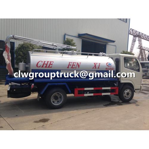 DONGFENG Duolika 5CBM Vacuum Fecal Suction Truck