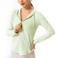 Summer Ladies Long Sleeve Sun Protection Jackets Workout