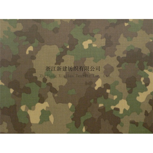 Waterproof Nylon Cordura Camouflage Pu Coated Fabric