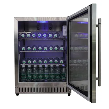 150 Liters waterproof stainless steel beverage display cooler