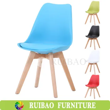 Morden Style Wooden Legs Sofa Pad Dining Chair Plastic Chair For Restaurant